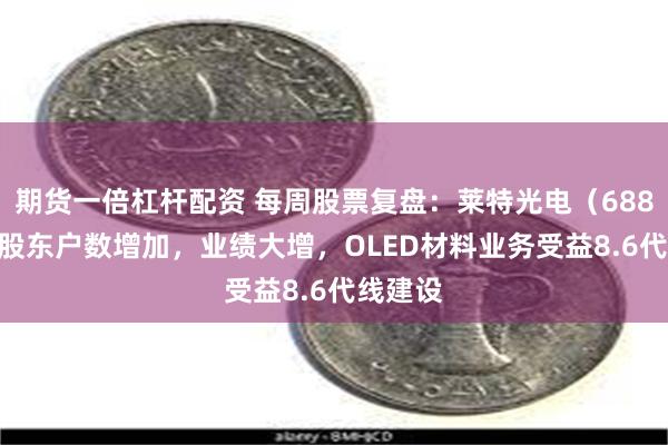 期货一倍杠杆配资 每周股票复盘：莱特光电（688150）股东户数增加，业绩大增，OLED材料业务受益8.6代线建设