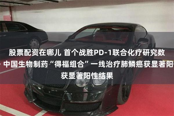 股票配资在哪儿 首个战胜PD-1联合化疗研究数据公开 中国生物制药“得福组合”一线治疗肺鳞癌获显著阳性结果