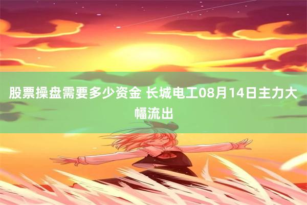 股票操盘需要多少资金 长城电工08月14日主力大幅流出