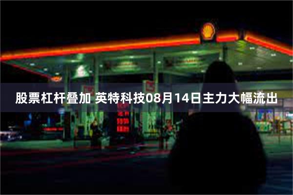 股票杠杆叠加 英特科技08月14日主力大幅流出