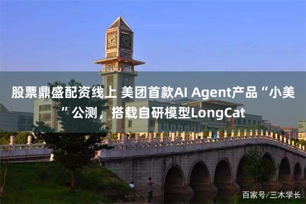 股票鼎盛配资线上 美团首款AI Agent产品“小美”公测，搭载自研模型LongCat